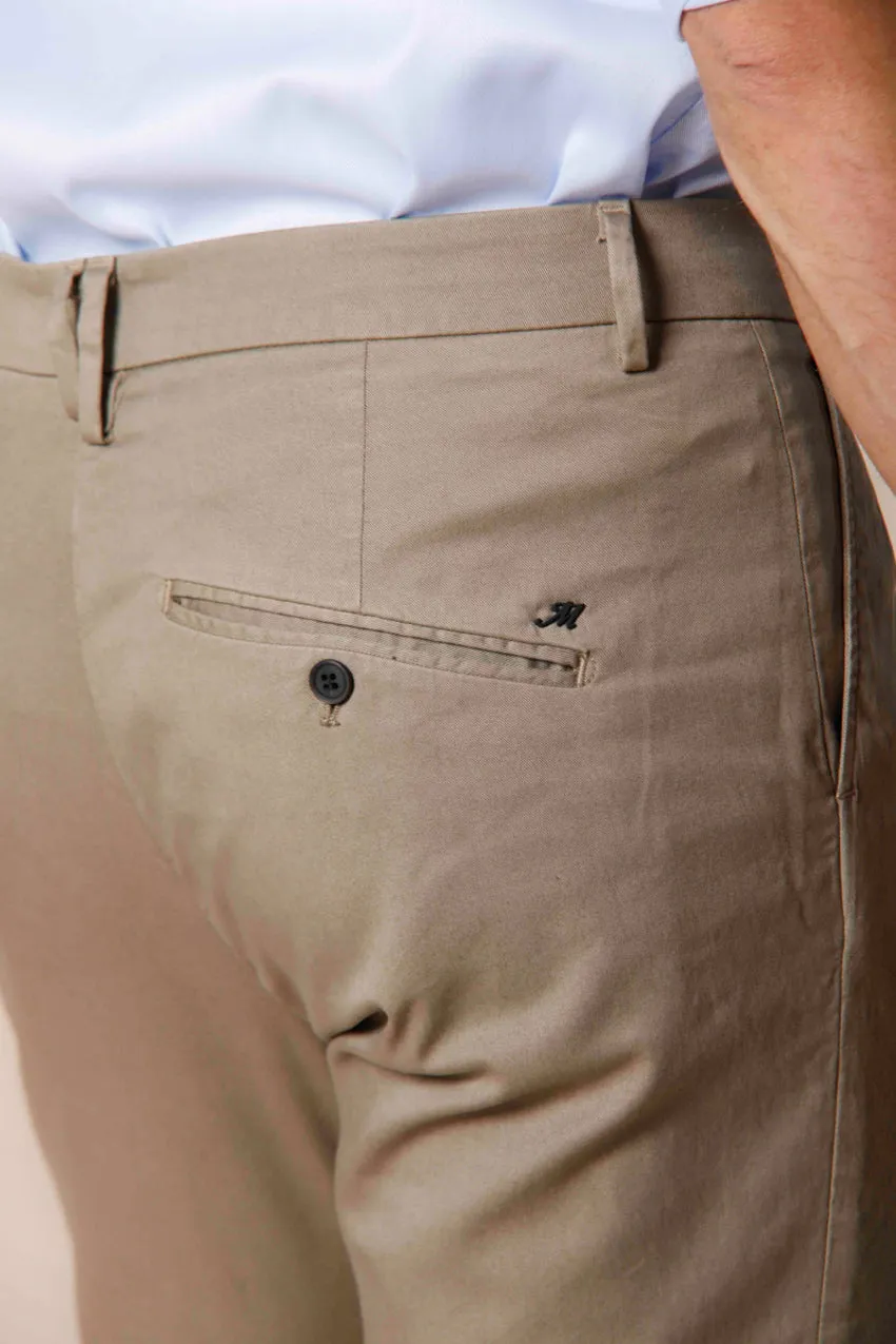 Osaka 1 Pinces men's chino pants in tencel and cotton twill carrot fit sold by Mason's product image thumbnail 2