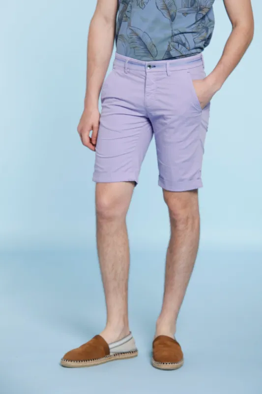 Torino Tapes man chino bermuda in stretch gabardine slim sold by Mason's