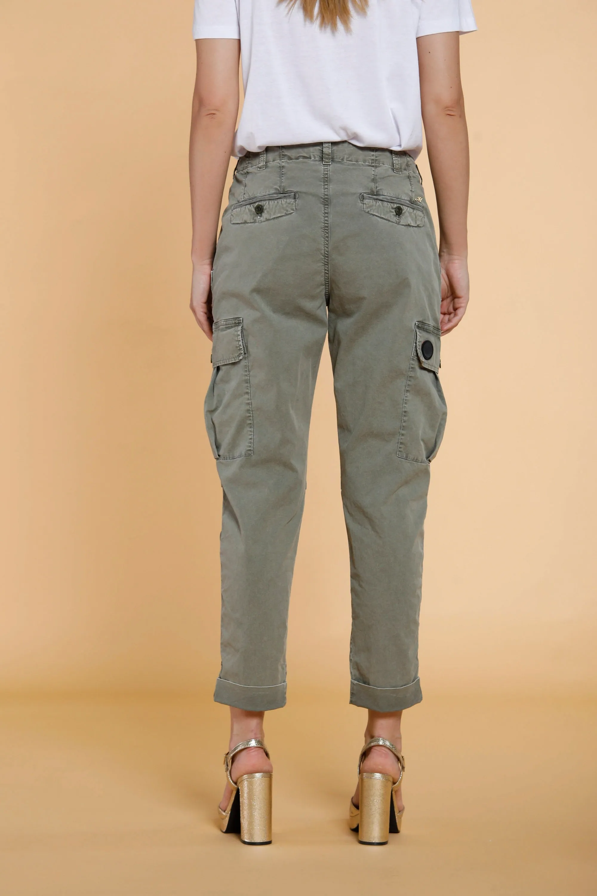 Judy Archivio woman cargo pants in stretch cotton icon washes relaxed sold by Mason's product image thumbnail 4