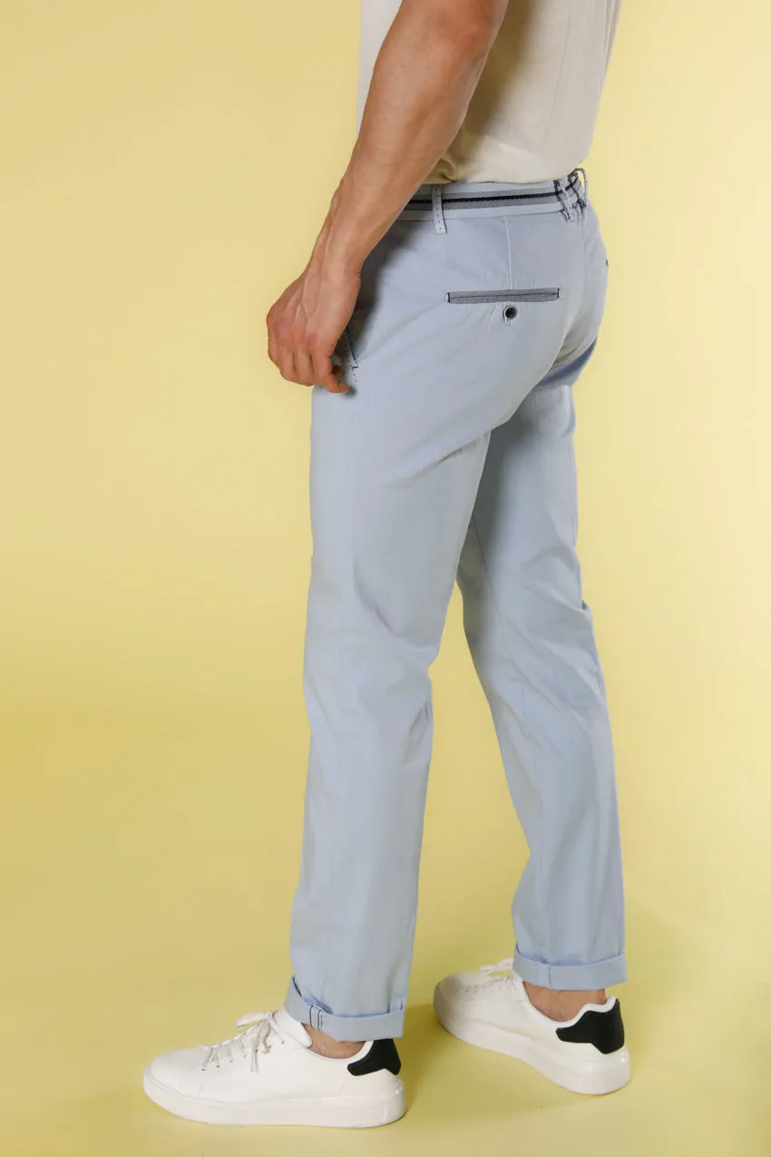 Torino Tapes men's chino pants in stretch satin with ribbons slim sold by Mason's product image thumbnail 3