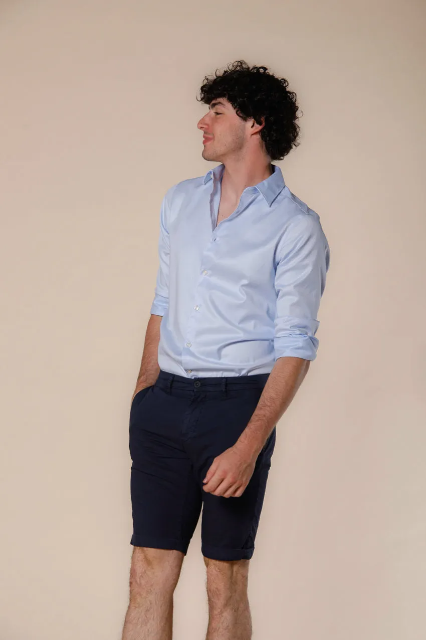 London men's chino bermuda in stretch gabardine regular fit ① sold by Mason's product image thumbnail 3