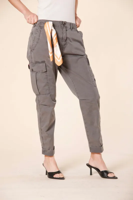 Judy Archivio W women's cargo pants in cotton twill icon washes relaxed sold by Mason's