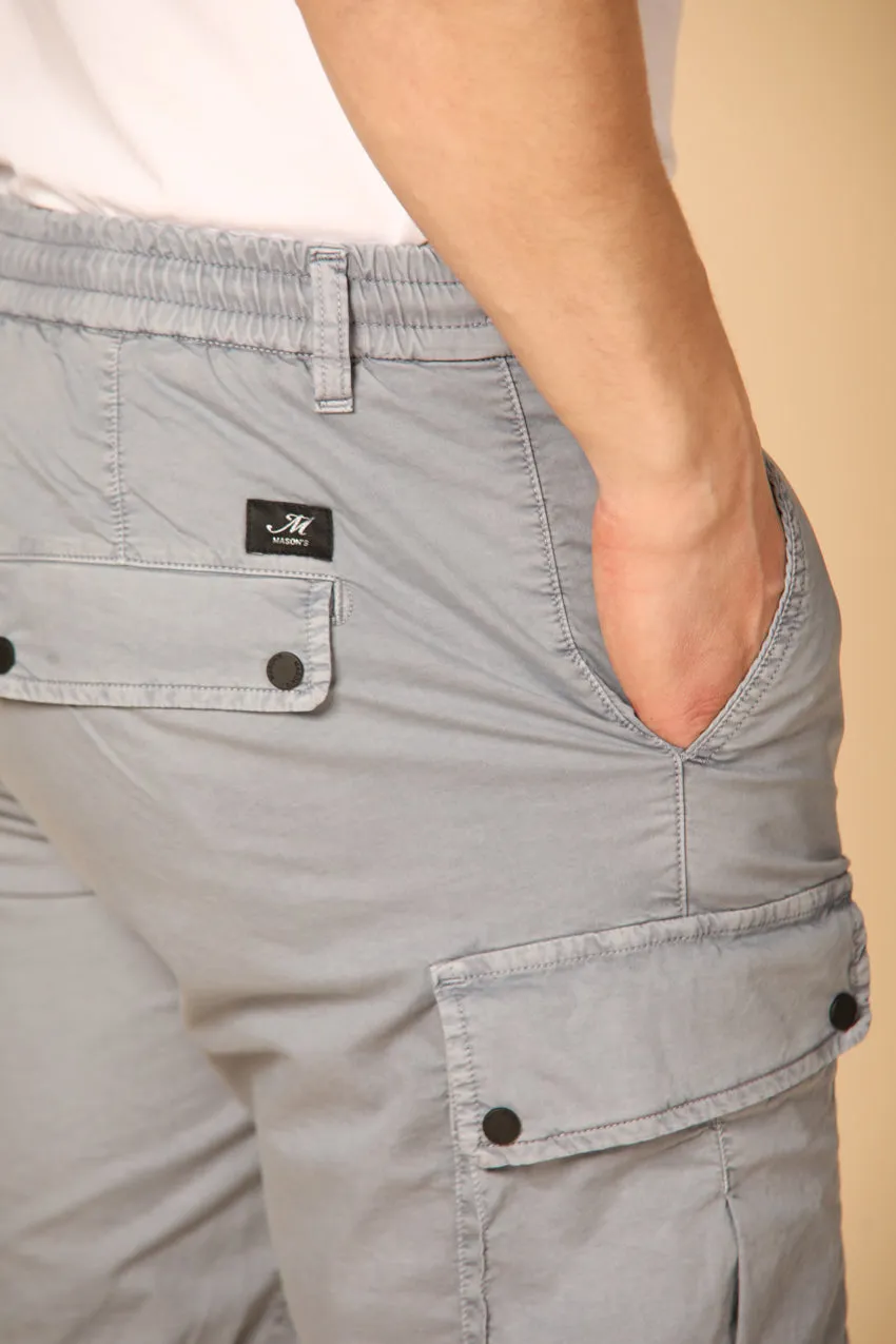 Chile Athleisure men's cargo bermuda in stretch gabardine carrot fit sold by Mason's product image thumbnail 3