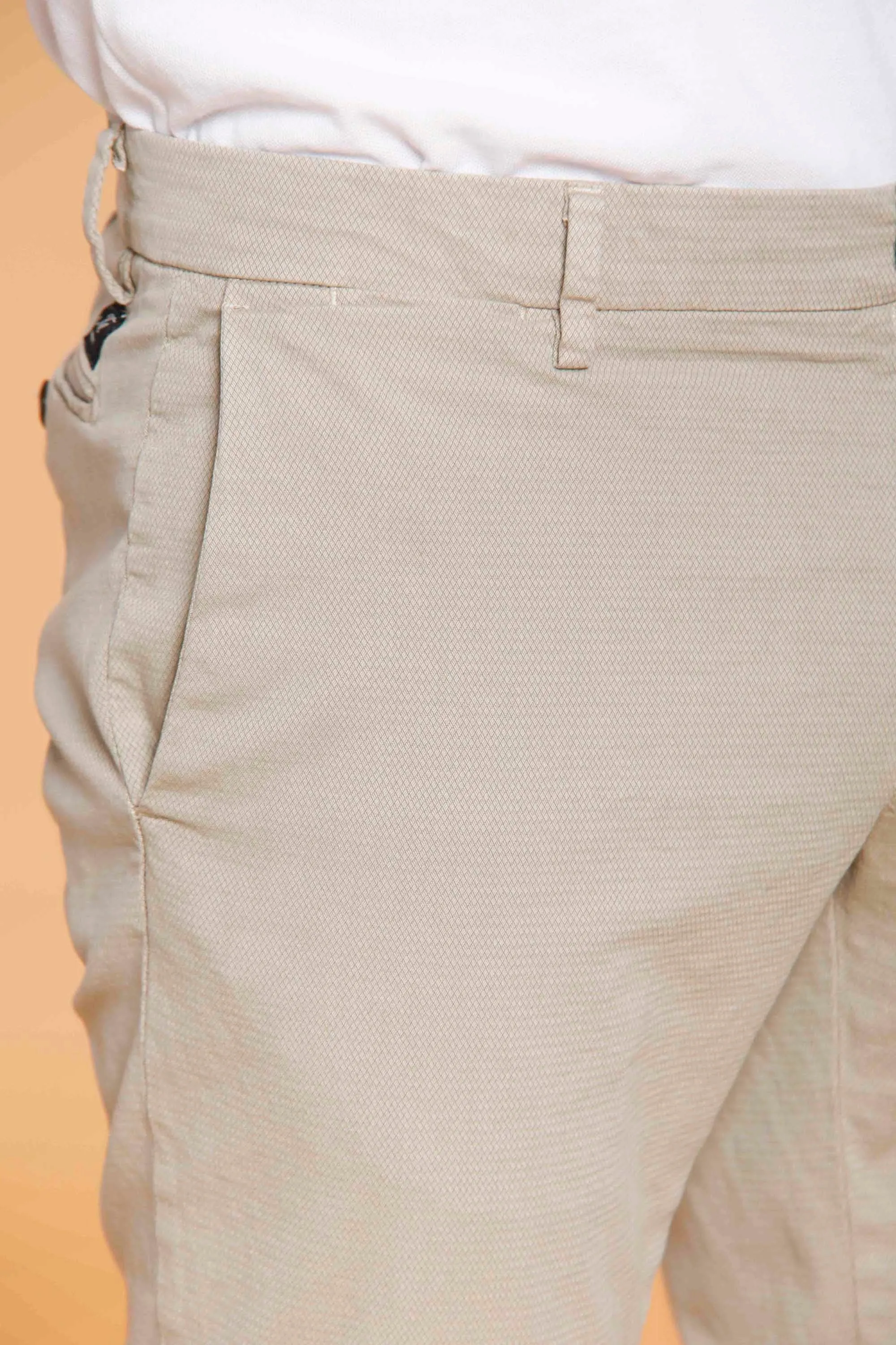 New York man chino pants in cotton jacquard regular sold by Mason's product image thumbnail 2