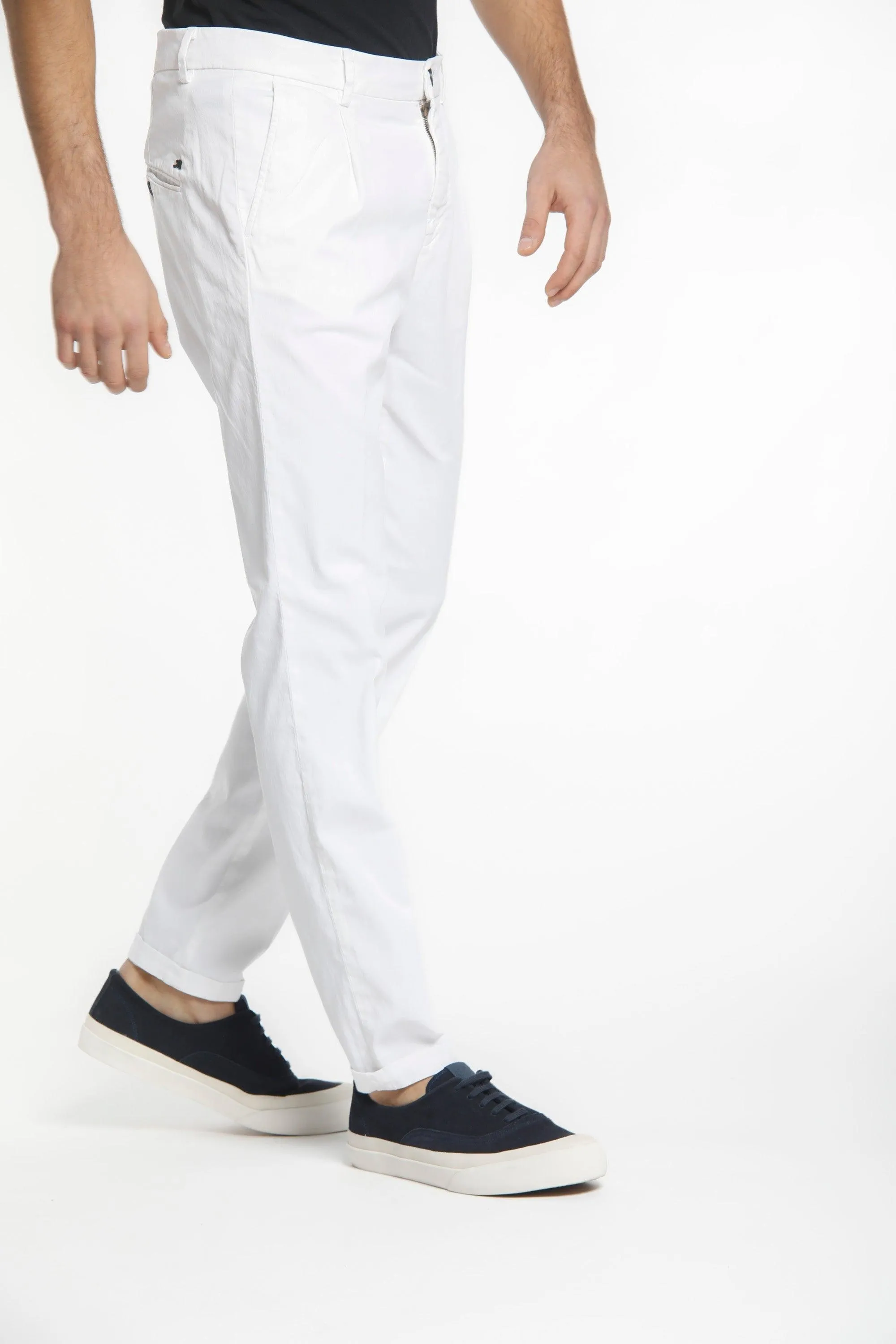 Osaka 1 Pinces man chino pants in cotton and tencel carrot fit sold by Mason's product image thumbnail 2