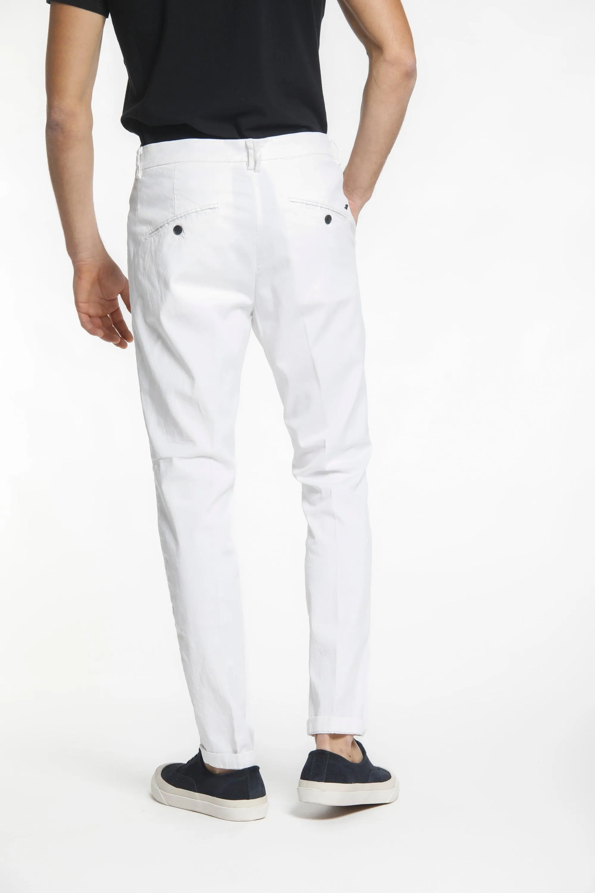 Osaka 1 Pinces man chino pants in cotton and tencel carrot fit sold by Mason's product image thumbnail 3