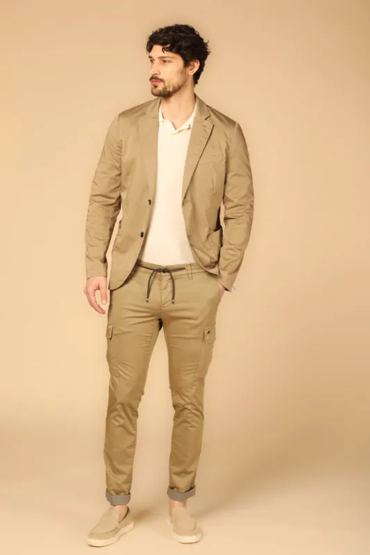 Chile Jogger Travel men's cargo jogger pants in stretch techno travel satin extra slim sold by Mason's