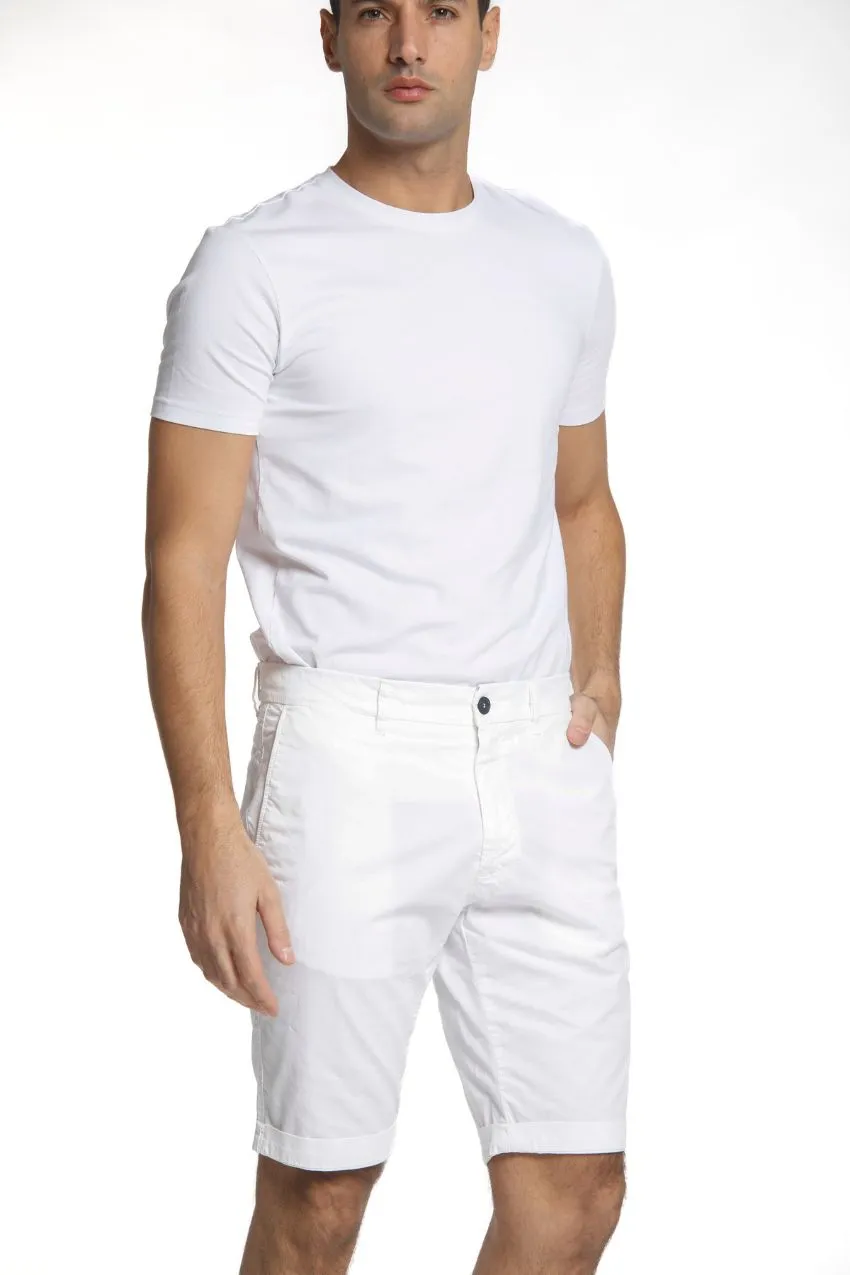 London men's chino bermuda in stretch gabardine regular fit ① sold by Mason's product image thumbnail 3