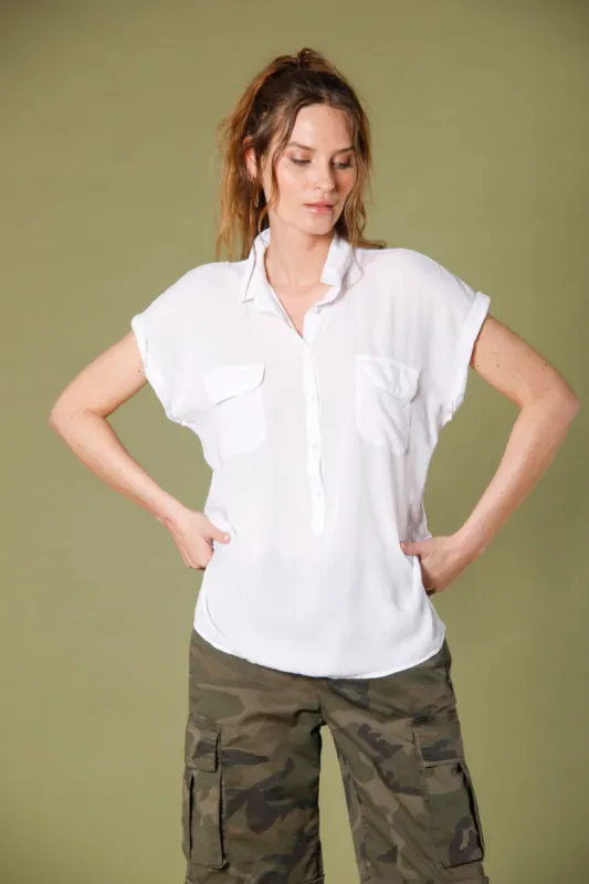 Casta woman's short sleeve shirt in tencel sold by Mason's