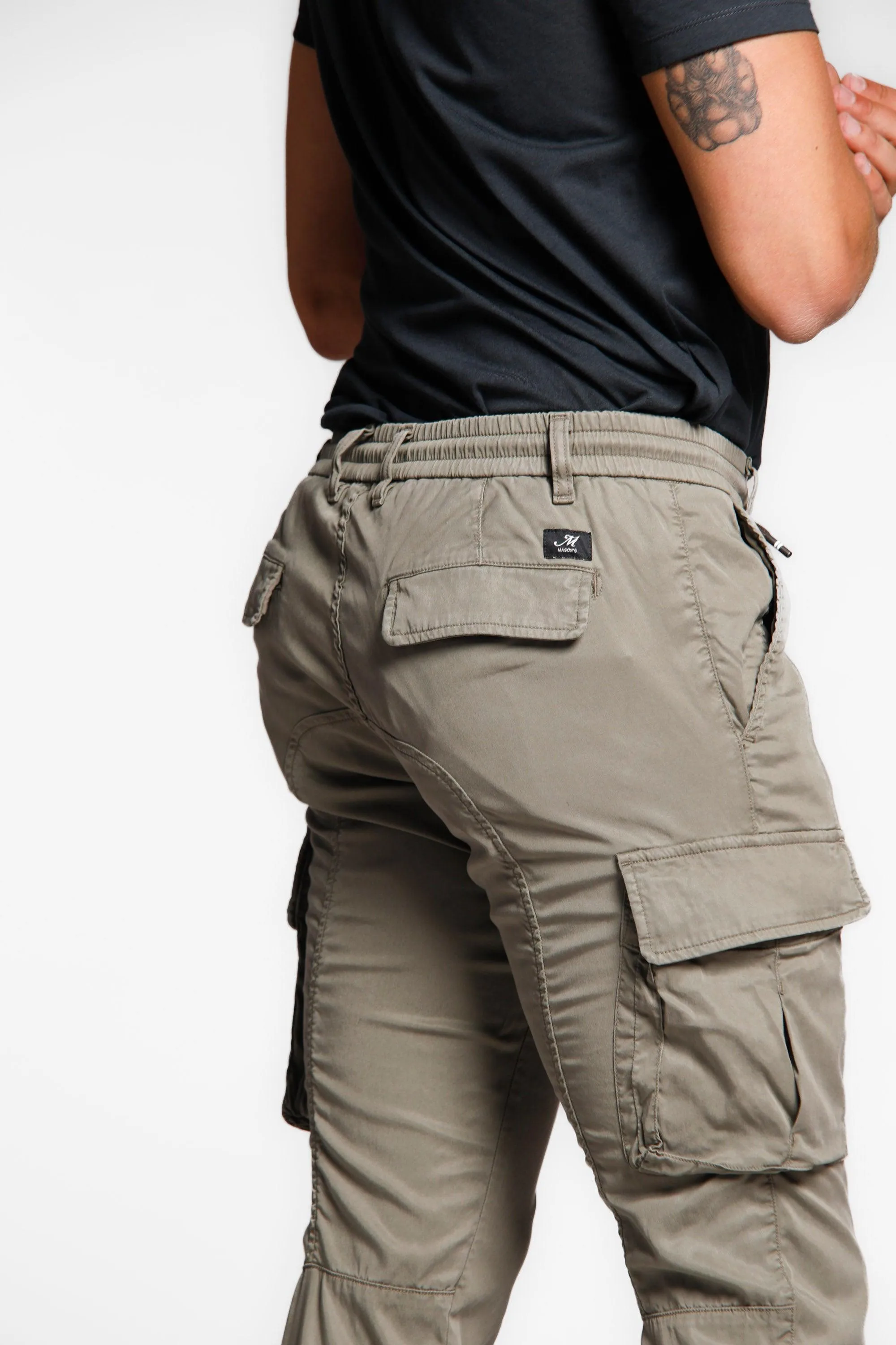 Chile Elax men's cargo pants in twill with coulisse extra slim sold by Mason's product image thumbnail 2