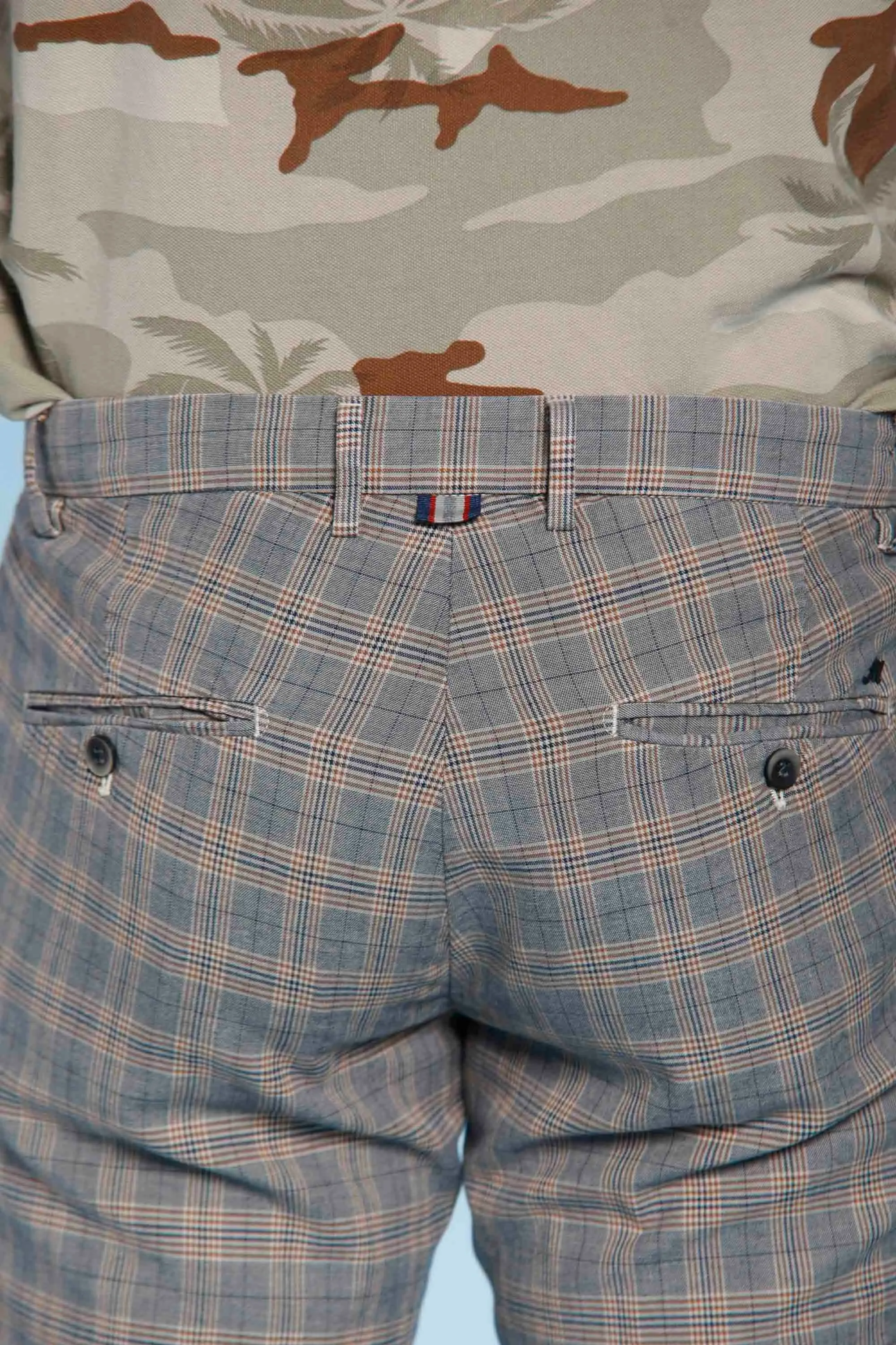 Milano Style man chino pants in tencel and cotton with wales pattern extra slim sold by Mason's product image thumbnail 5