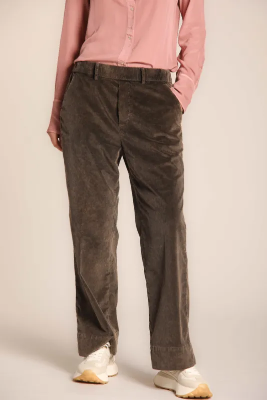 New York Cozy Straight straight fit women's corduroy chino pants sold by Mason's