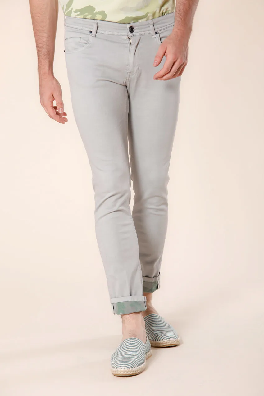 Harris 5 pockets men's pants in gabardine with camouflage pattern slim sold by Mason's