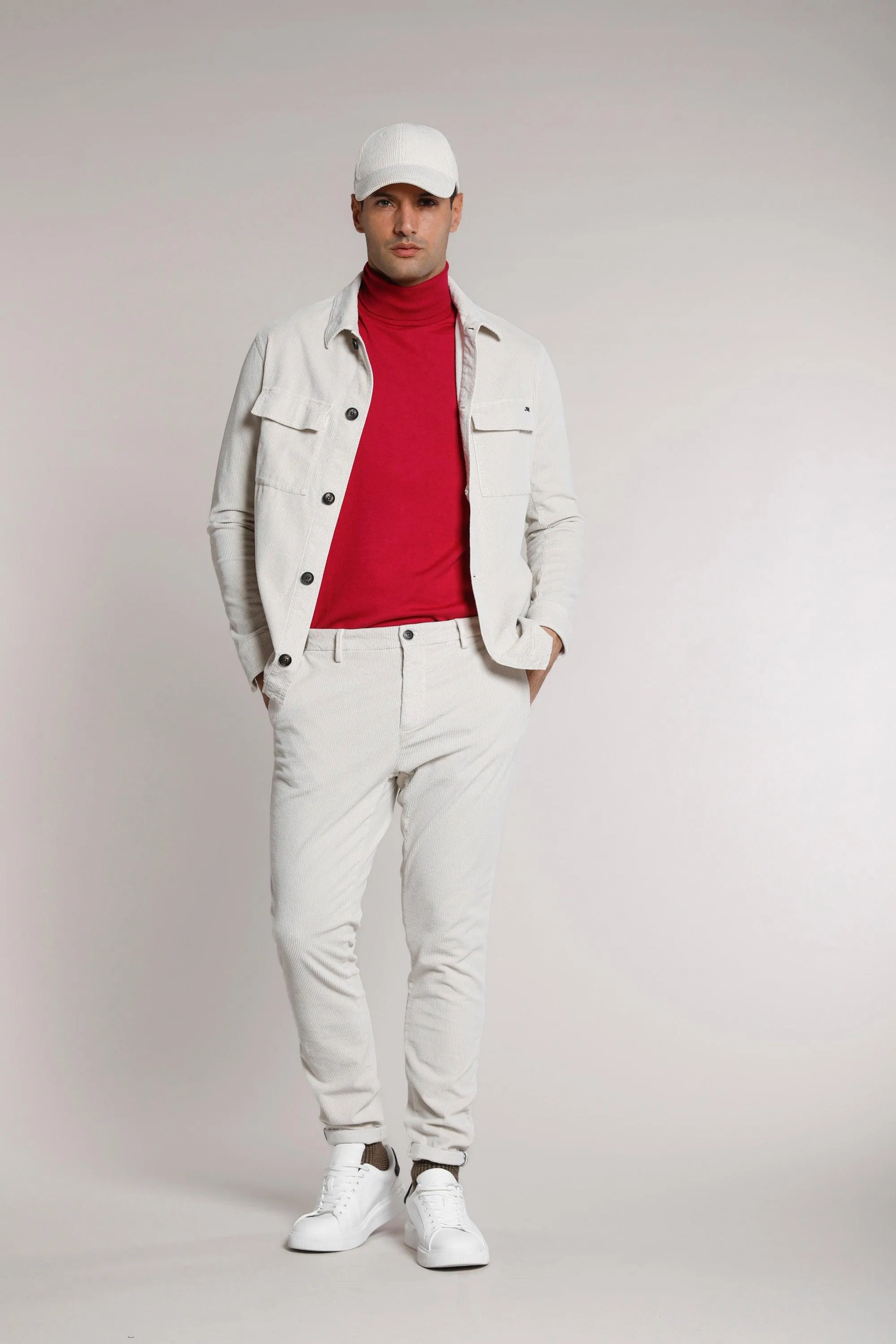 Osaka Style man chino pant in 500 striped velvet carrot fit sold by Mason's product image thumbnail 2