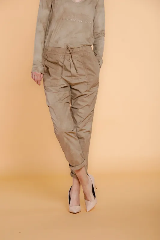 Fatigue Jogger woman chino pants in parachute canvas icon washes relaxed sold by Mason's