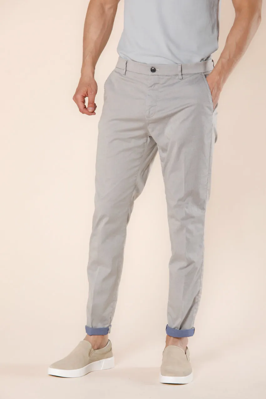 Osaka Style men's chino pants in cotton and tencel tricot carrot fit sold by Mason's