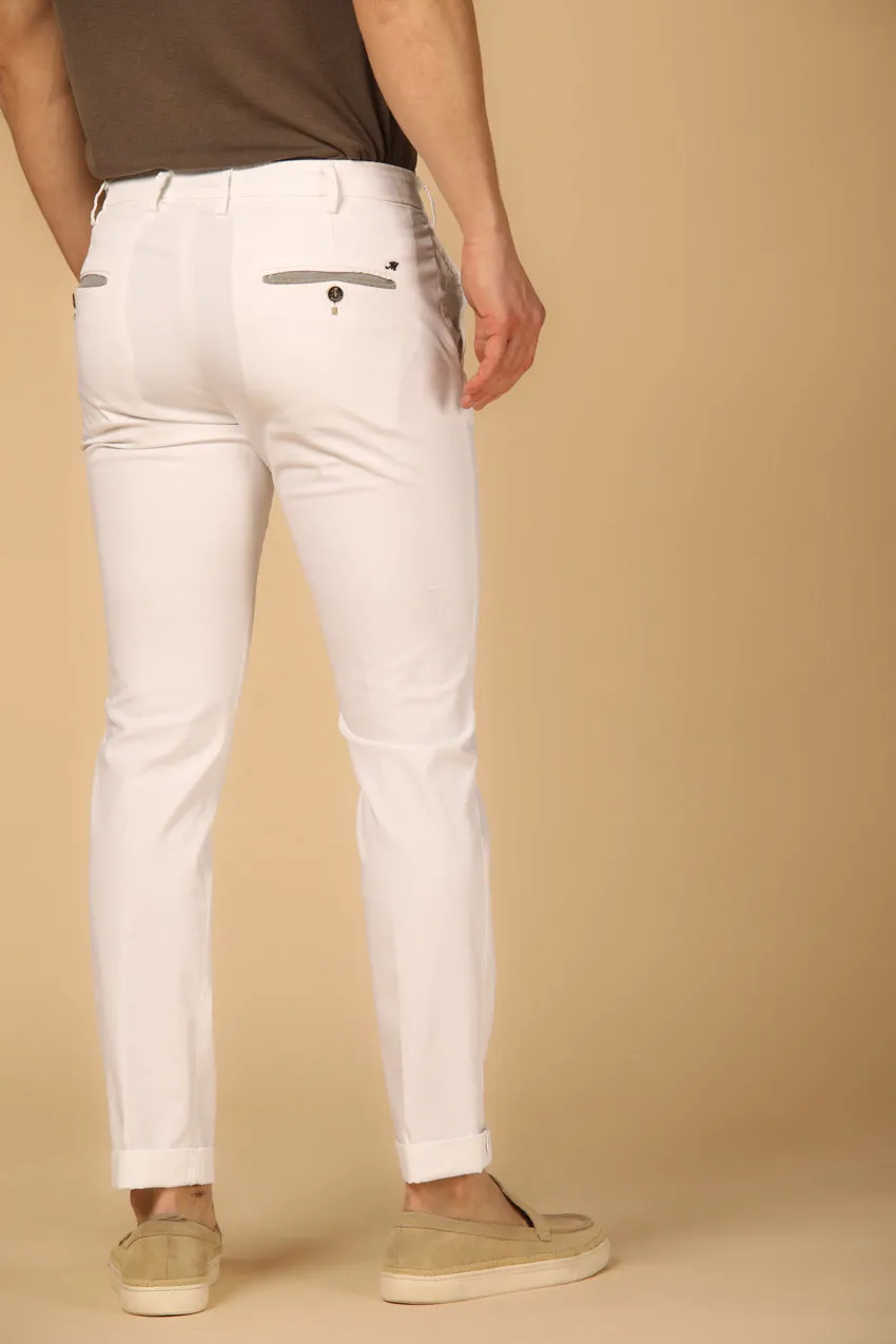 Torino Prestige men's chino pants in stretch satin with ribbons slim sold by Mason's product image thumbnail 4