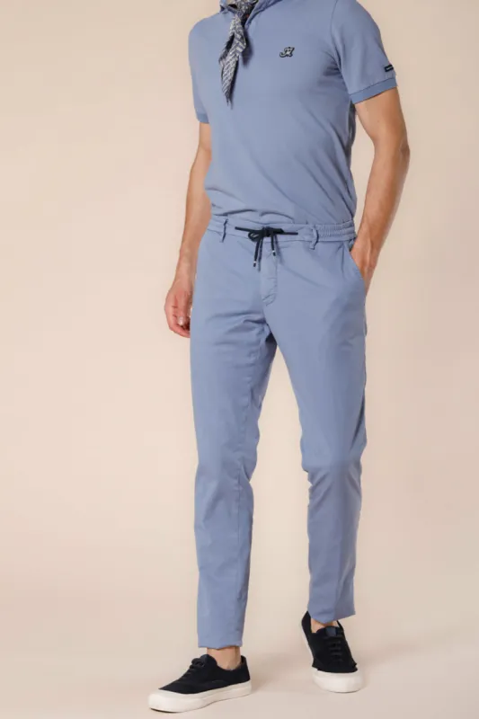 Milano Jogger men's chino jogger in cotton and tencel extra slim sold by Mason's