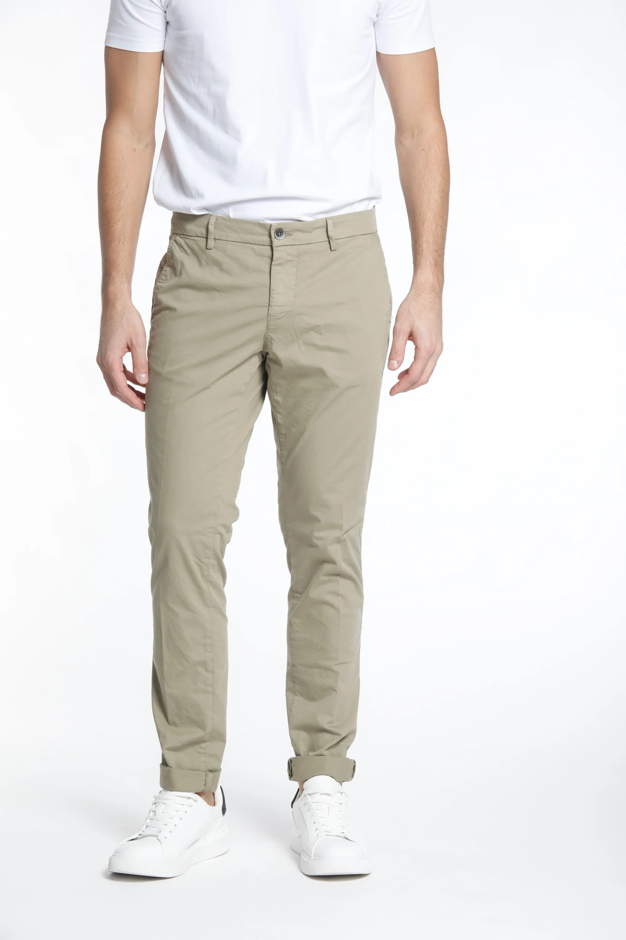 Milano Style man chino pants in stretch gabardine extra slim ① sold by Mason's product image thumbnail 3