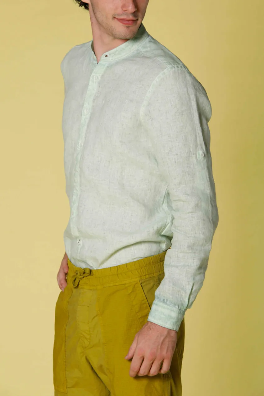 Porto men's long sleeve shirt in linen regular sold by Mason's product image thumbnail 4