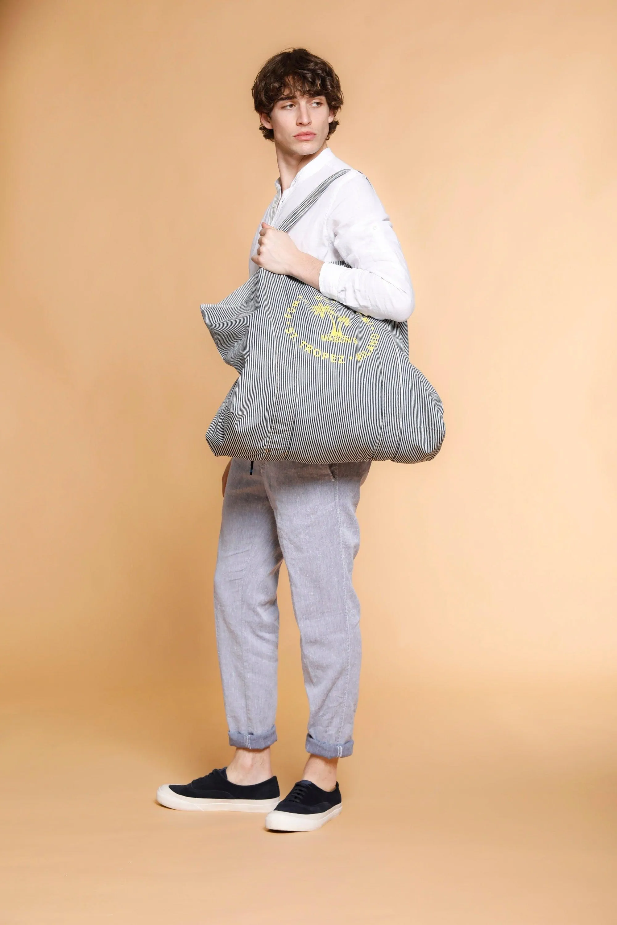Mason's Bag unisex in cotton with yellow prints ① sold by Mason's product image thumbnail 2