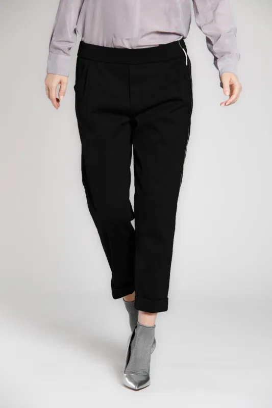 Easy Jogger woman chino pants in jersey relaxed sold by Mason's