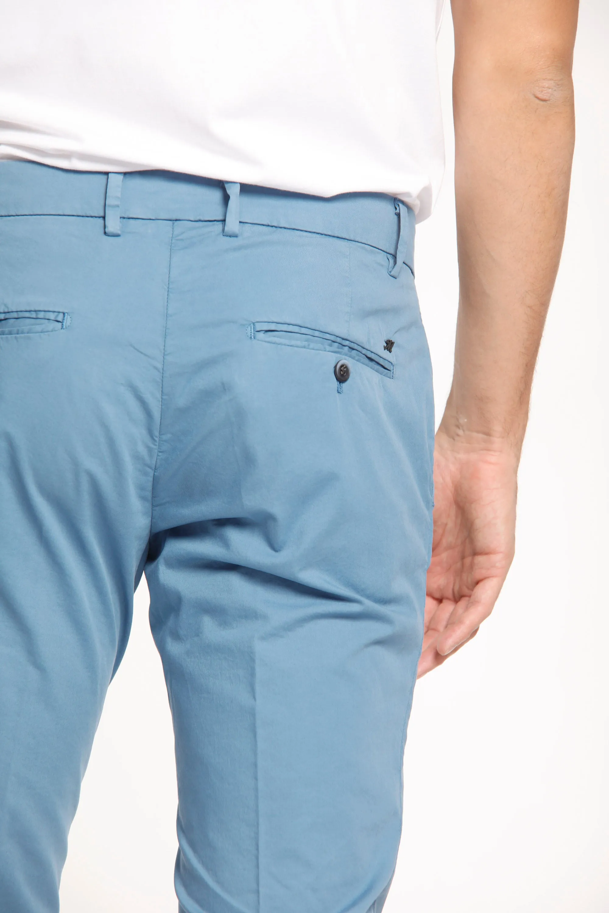 Milano Style man chino pants in stretch gabardine extra slim ① sold by Mason's product image thumbnail 4