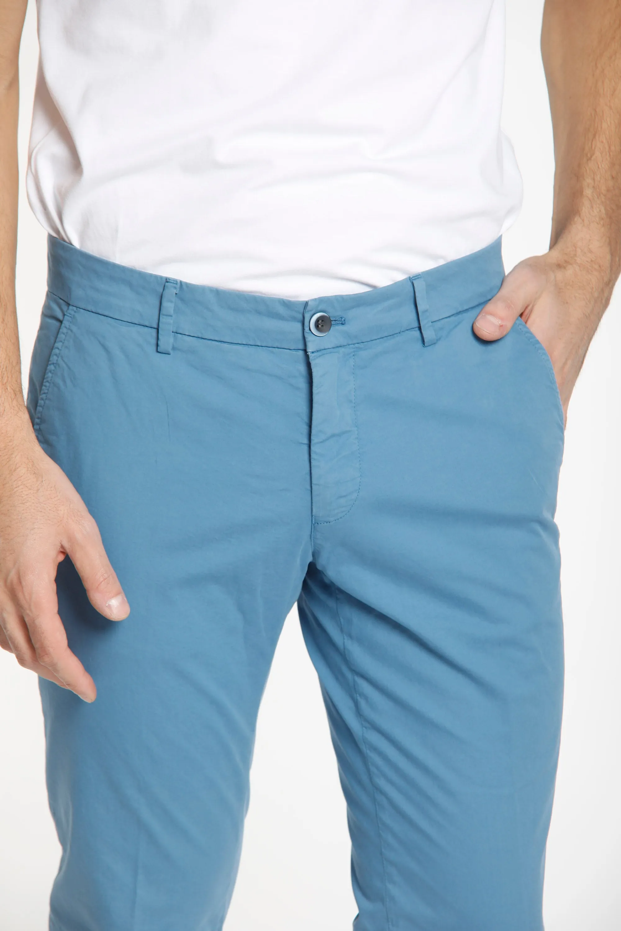 Milano Style man chino pants in stretch gabardine extra slim ① sold by Mason's product image thumbnail 2