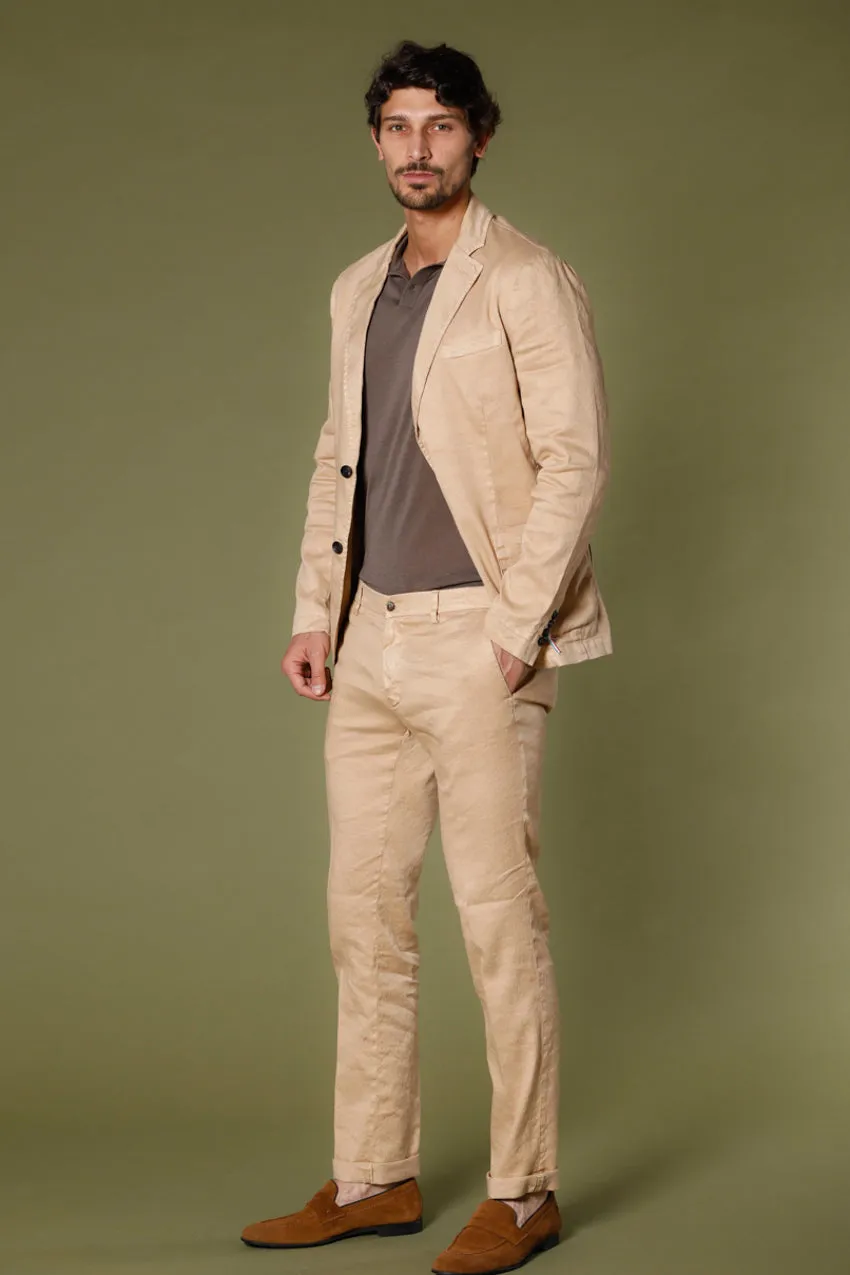 New York men's chino pants in cotton and linen regular sold by Mason's product image thumbnail 2