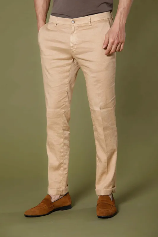 New York men's chino pants in cotton and linen regular sold by Mason's