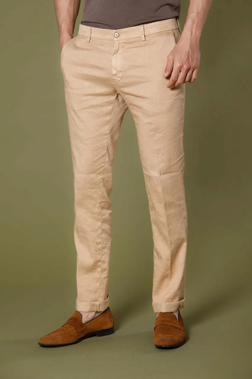 New York men's chino pants in cotton and linen regular sold by Mason's