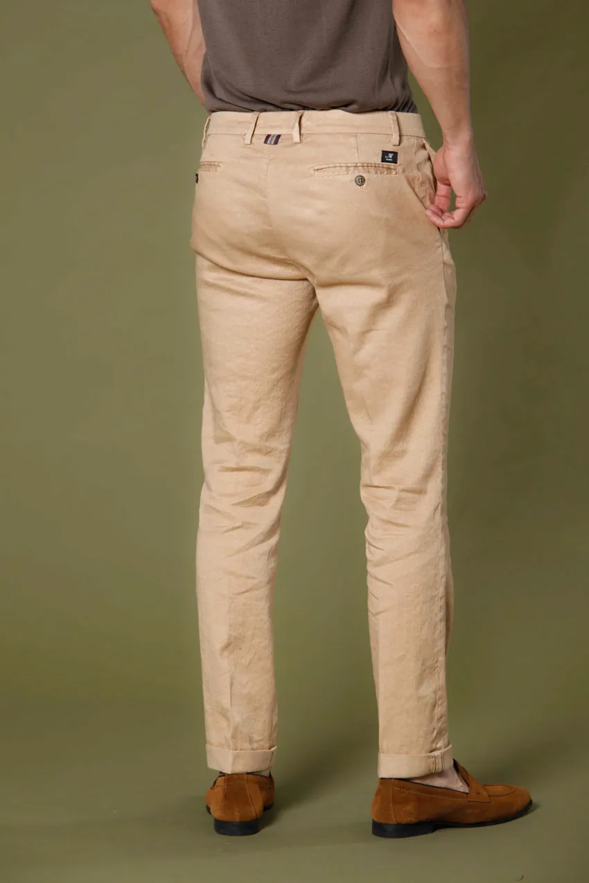 New York men's chino pants in cotton and linen regular sold by Mason's product image thumbnail 4