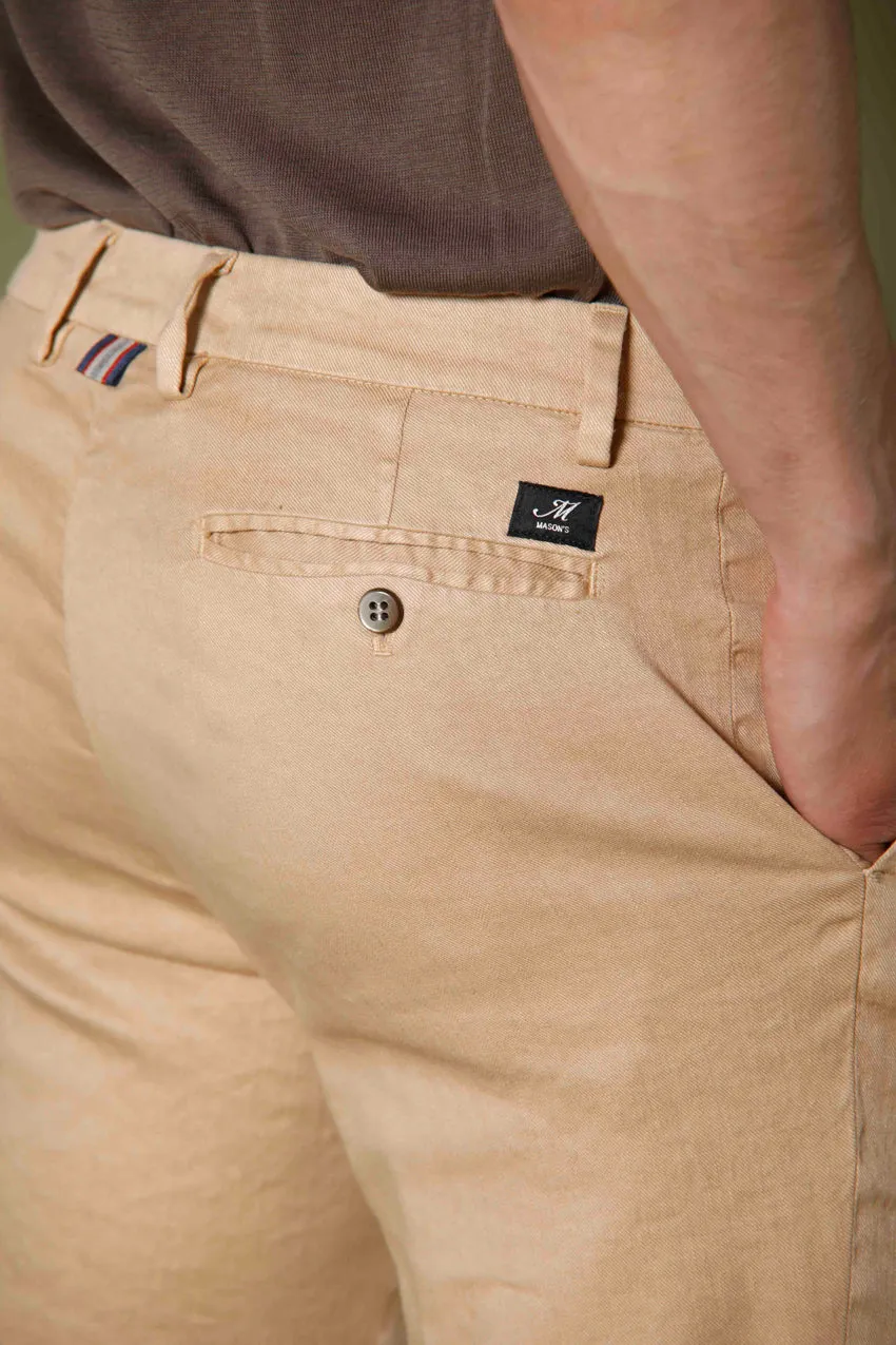 New York men's chino pants in cotton and linen regular sold by Mason's product image thumbnail 3