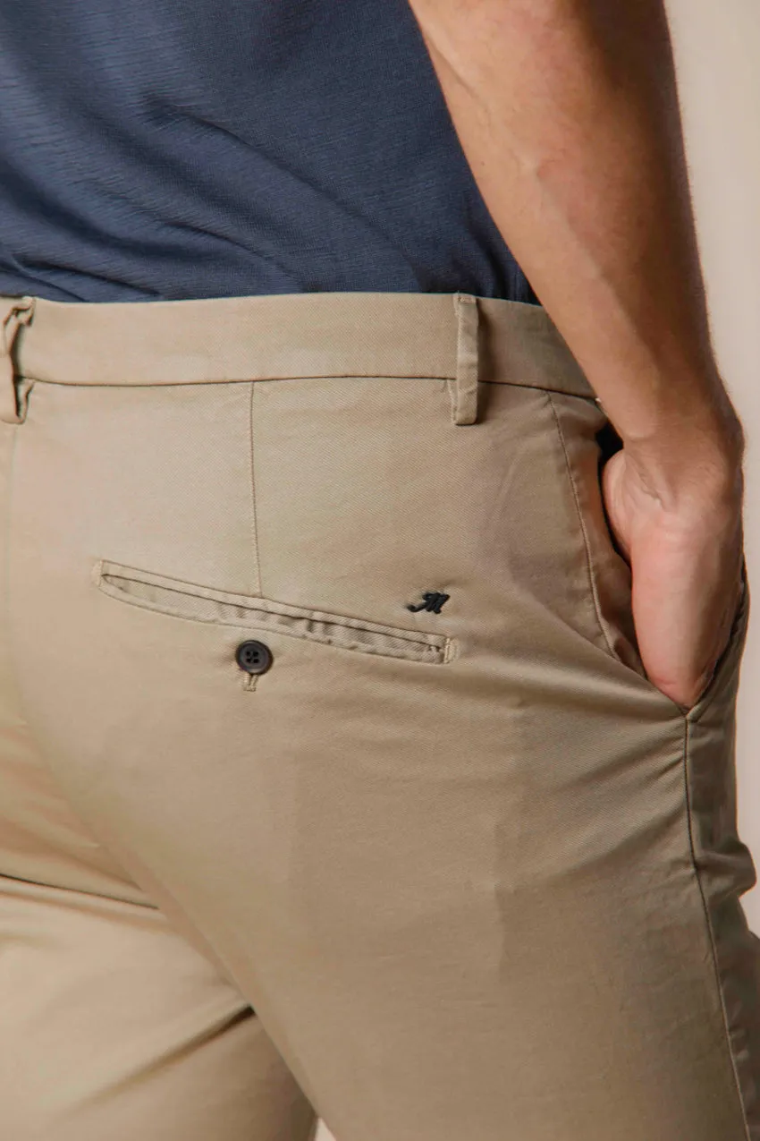 Osaka men's chino pants in cotton and tencel tricot carrot fit ① sold by Mason's product image thumbnail 2