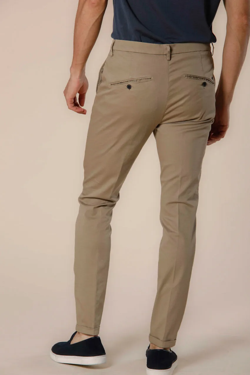 Osaka men's chino pants in cotton and tencel tricot carrot fit ① sold by Mason's product image thumbnail 3