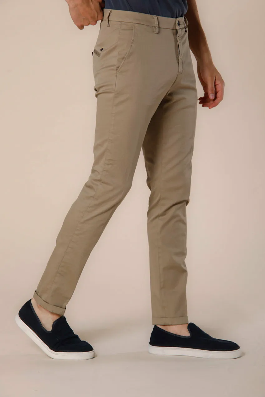 Osaka men's chino pants in cotton and tencel tricot carrot fit ① sold by Mason's product image thumbnail 4