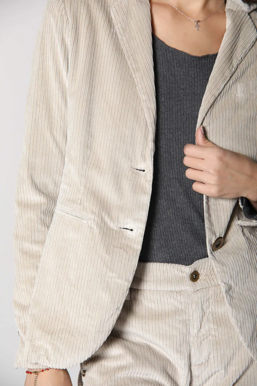 Helena woman corduroy blazer with buttons sold by Mason's product image thumbnail 3