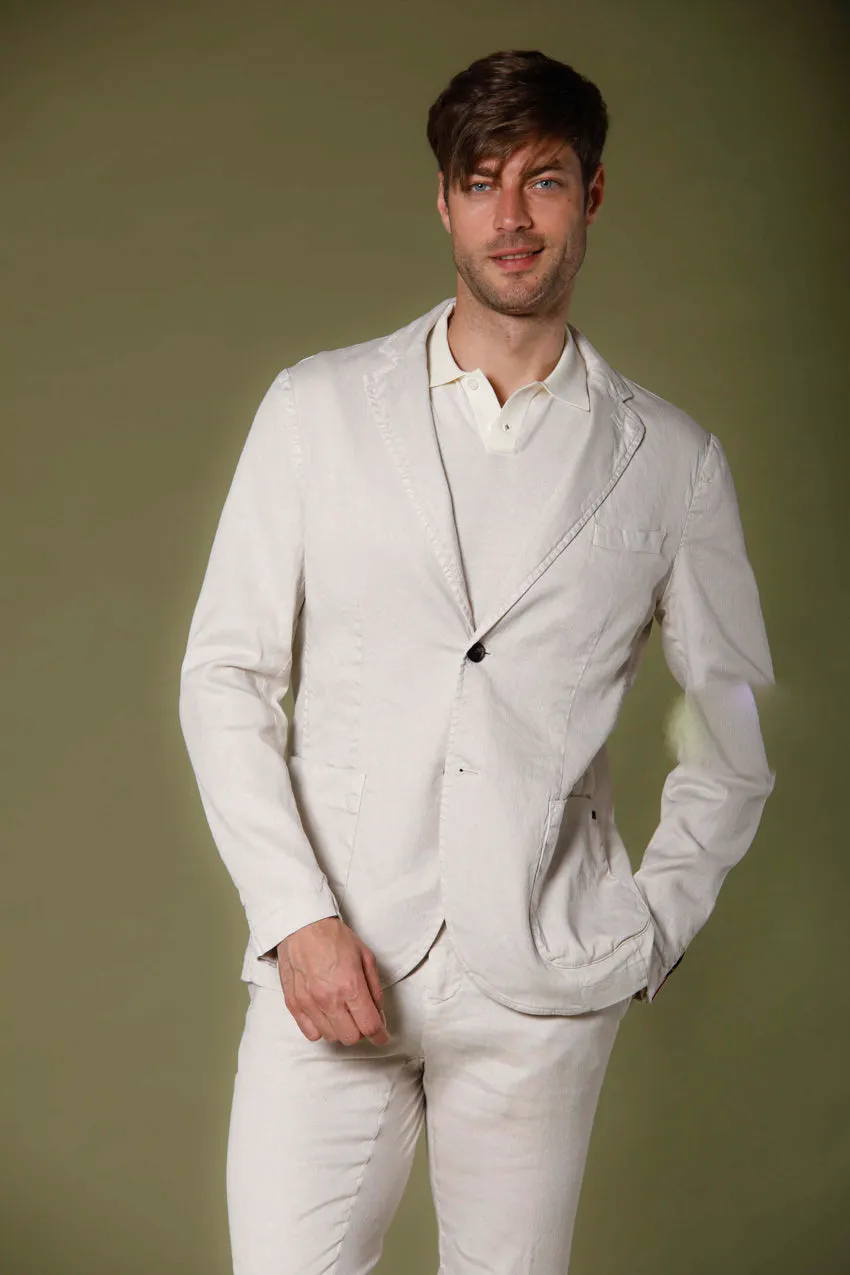 Da Vinci Summer men's blazer in cotton and linen regular sold by Mason's