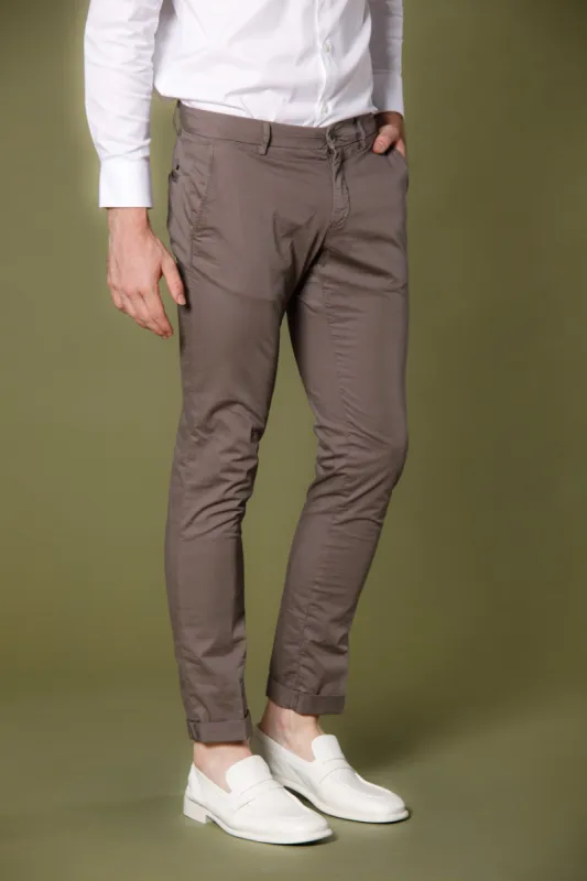 Milano Style men's chino pants in stretch gabardine extra slim ① sold by Mason's