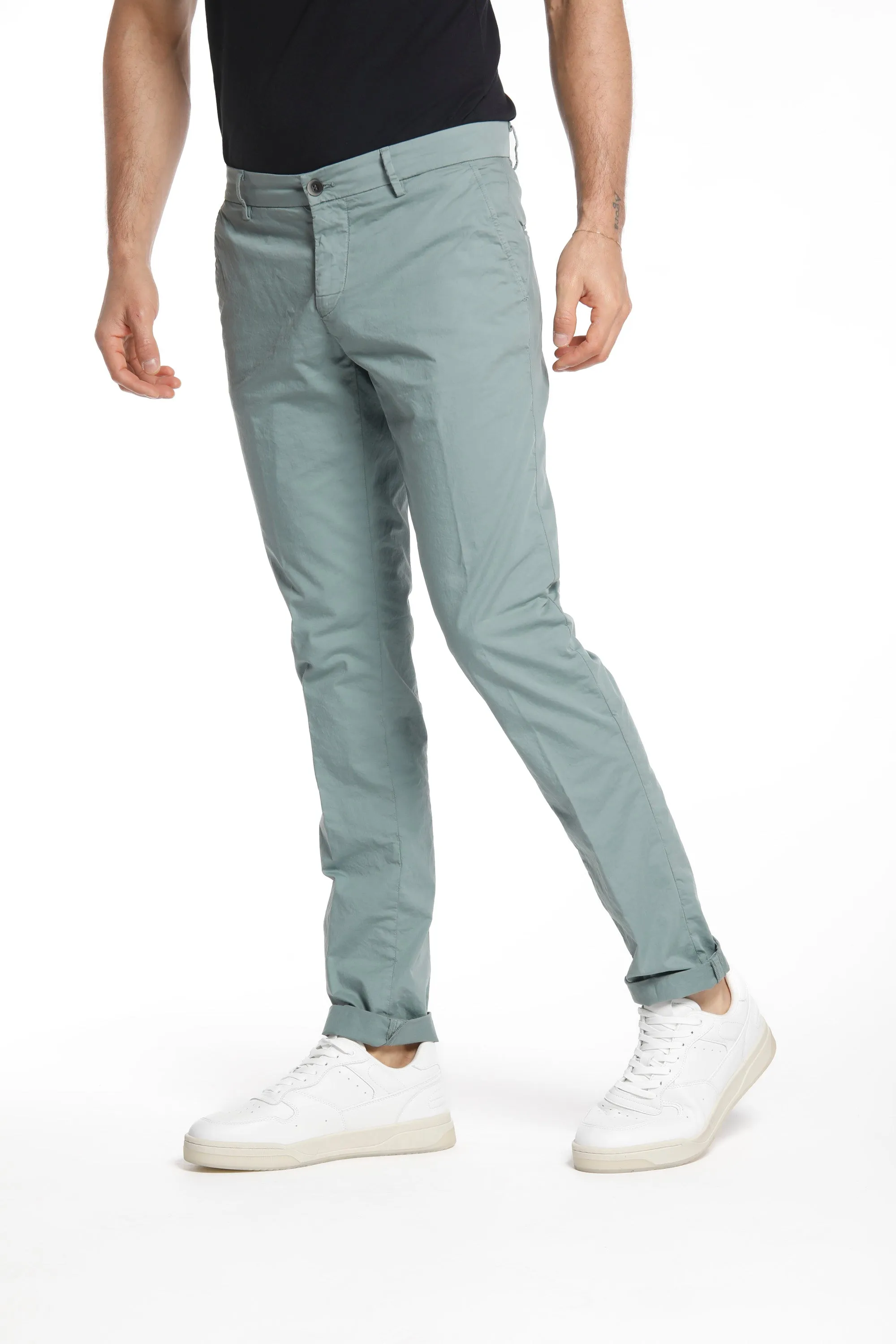 Milano Style man chino pants in stretch gabardine extra slim ① sold by Mason's product image thumbnail 3
