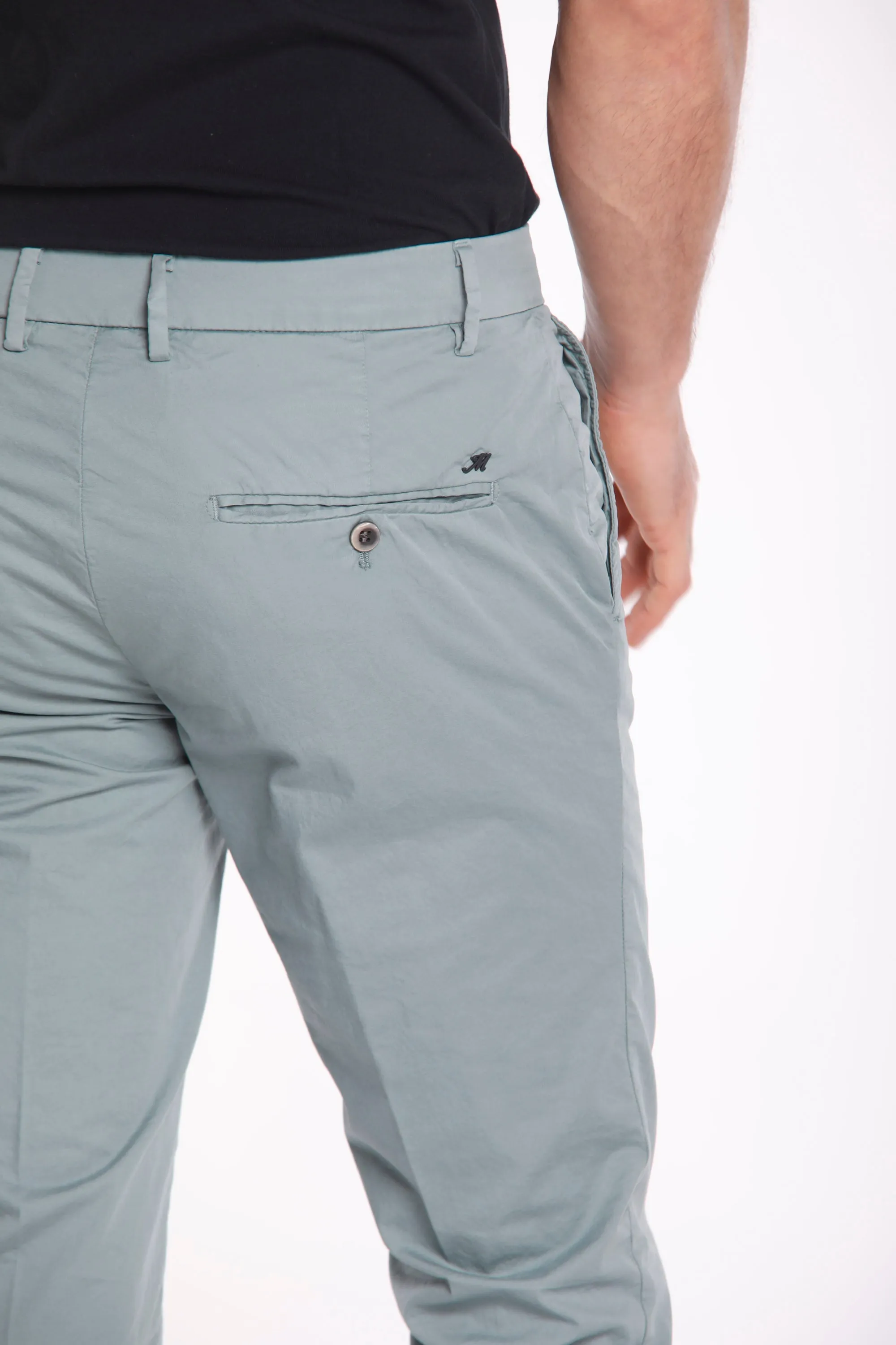 Milano Style man chino pants in stretch gabardine extra slim ① sold by Mason's product image thumbnail 4