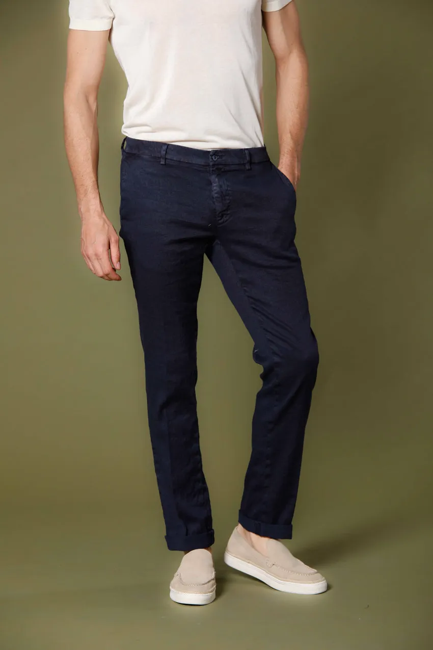 New York men's chino pants in cotton and linen regular sold by Mason's