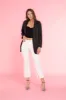 Letizia long woman blazer in satin with one button sold by Mason's