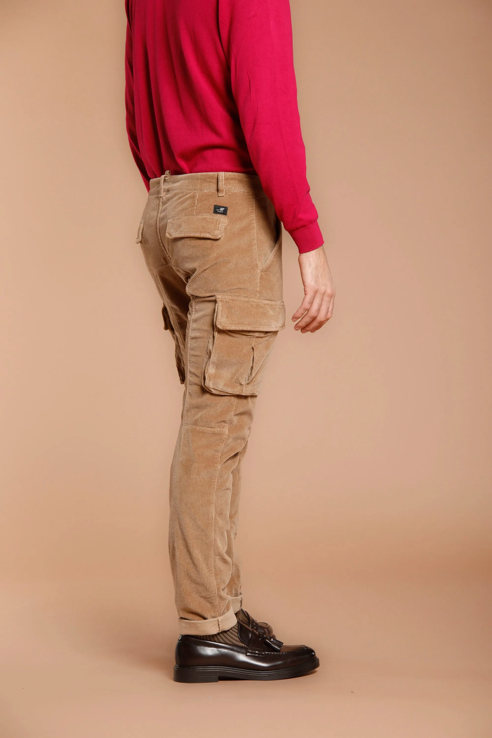 Chile man cargo pant in 500 striped velvet extra slim sold by Mason's product image thumbnail 4