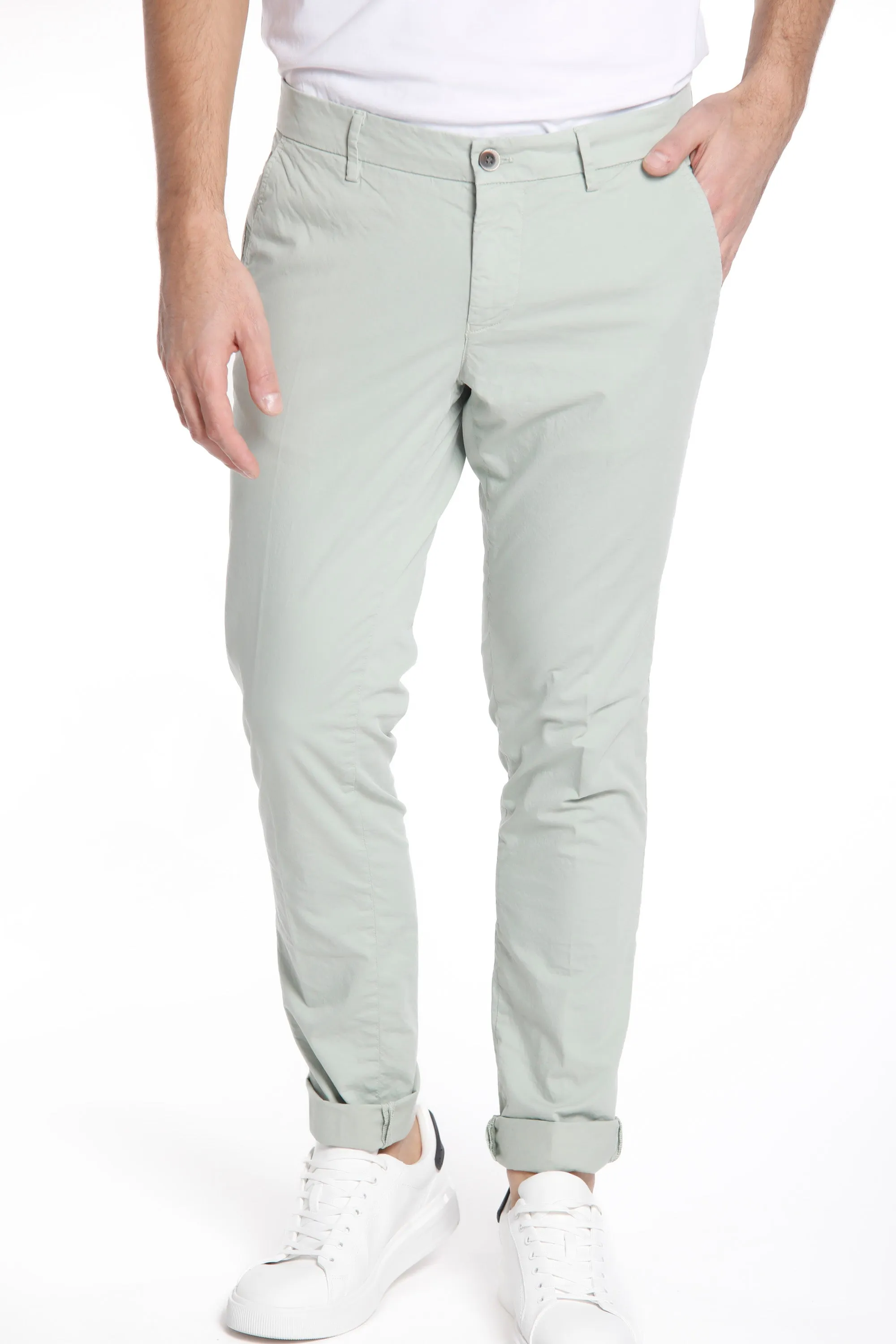 Milano Style man chino pants in stretch gabardine extra slim ① sold by Mason's product image thumbnail 3