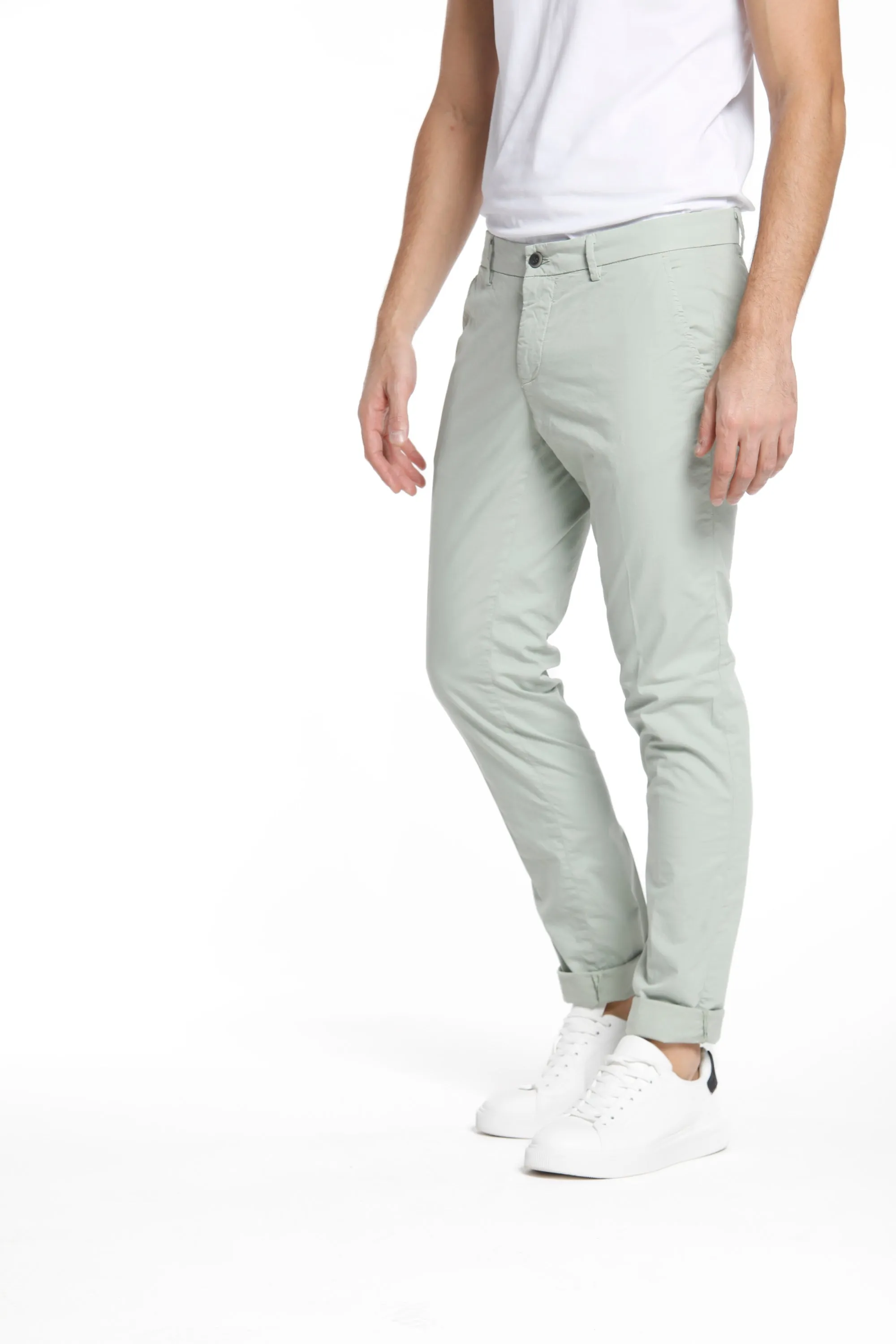 Milano Style man chino pants in stretch gabardine extra slim ① sold by Mason's product image thumbnail 2