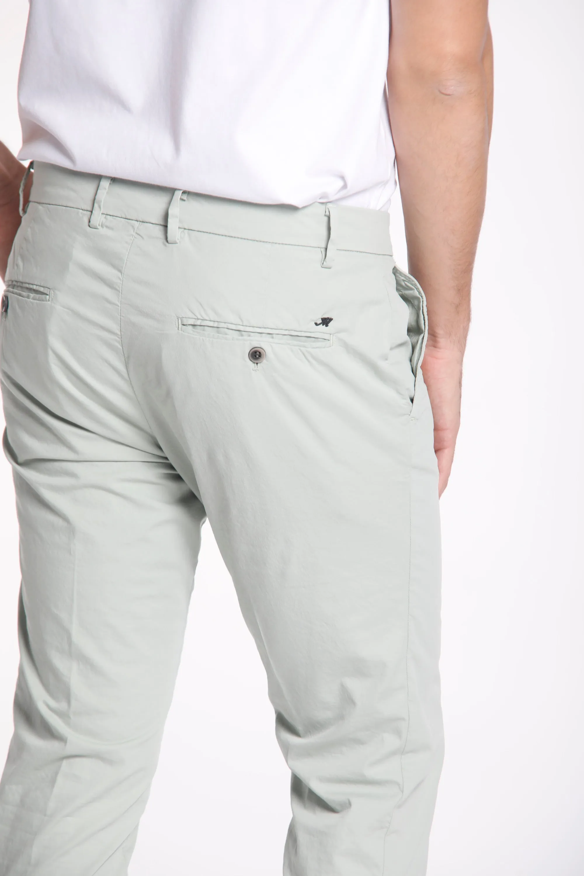 Milano Style man chino pants in stretch gabardine extra slim ① sold by Mason's product image thumbnail 4
