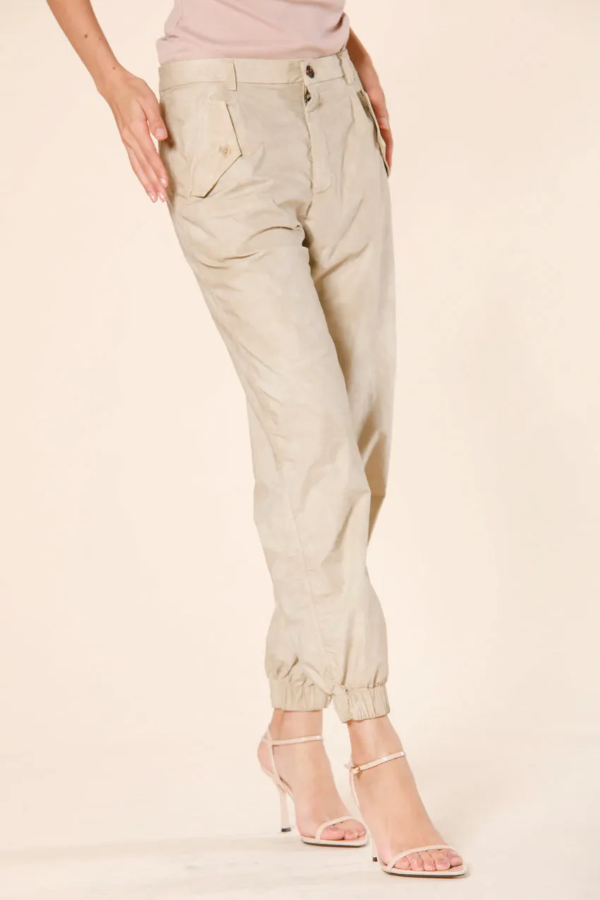Evita women's cargo pants in cotton and tencel parachute fabric icon washes curvy sold by Mason's product image thumbnail 4