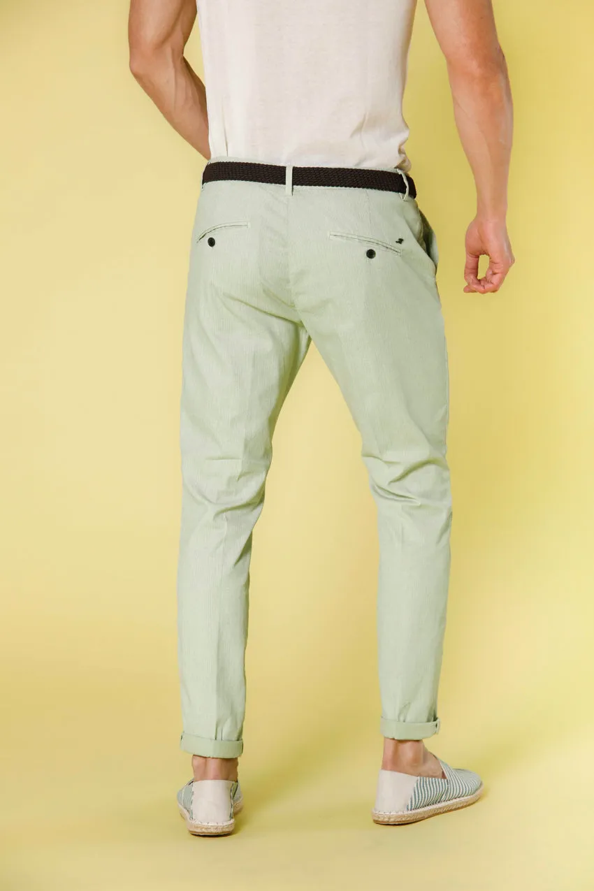 Osaka Style men's chino pants in cotton with microfantasy carrot fit sold by Mason's product image thumbnail 3