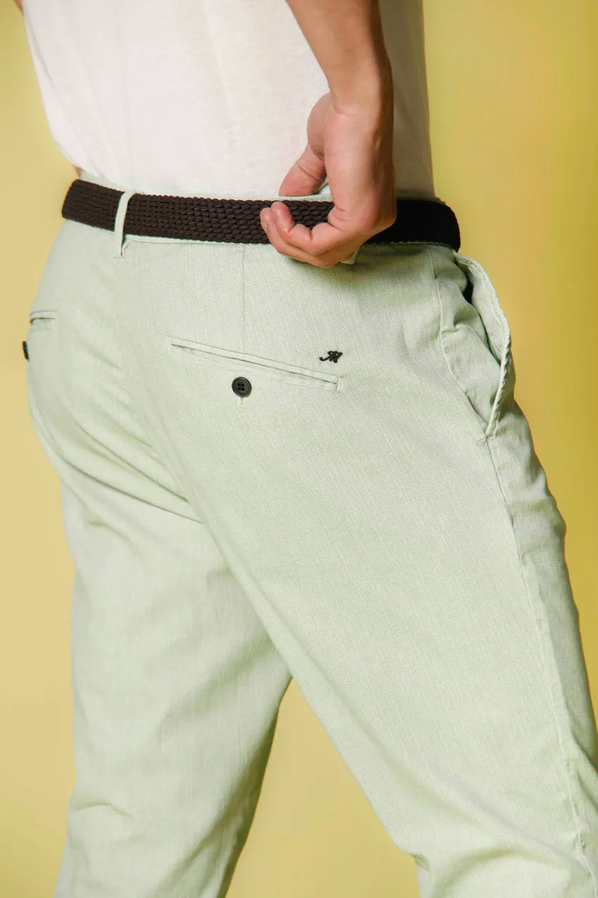 Osaka Style men's chino pants in cotton with microfantasy carrot fit sold by Mason's product image thumbnail 2